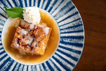 Bread Pudding With Vanilla Sauce