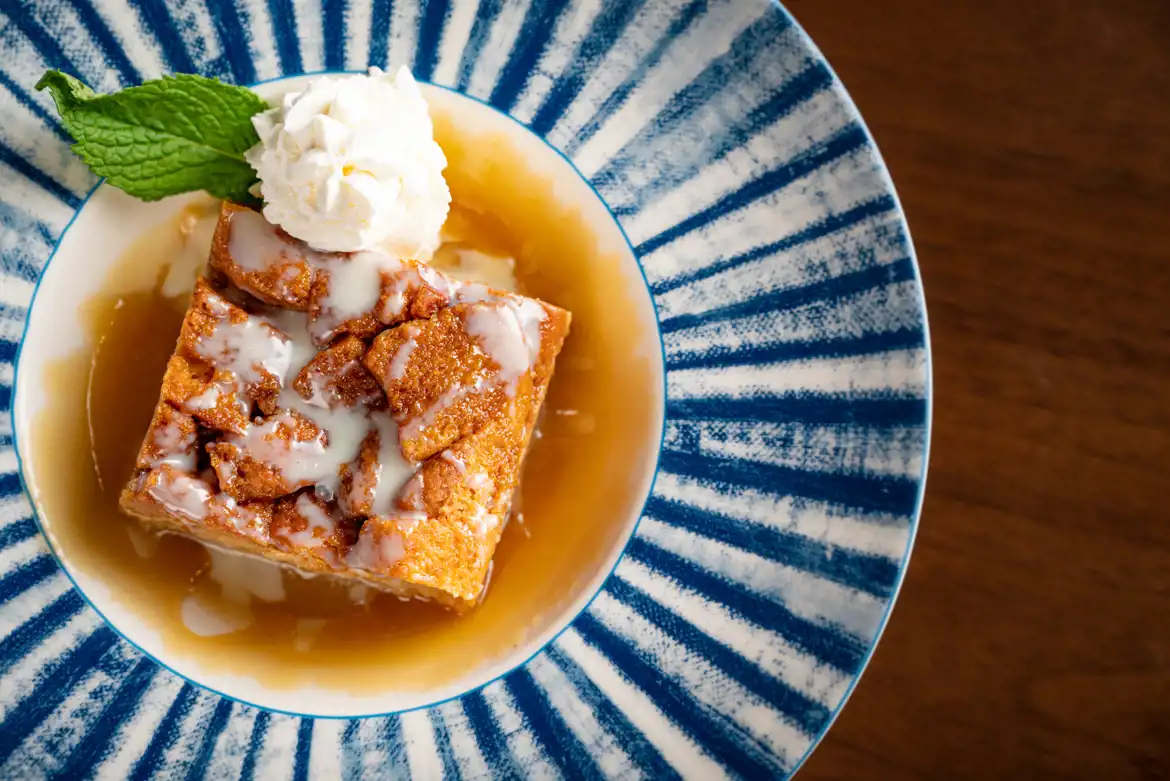 Bread Pudding with Vanilla Sauce