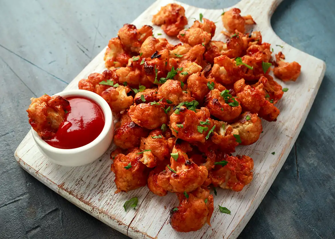 Vegetarian Buffalo Cauliflower Florets