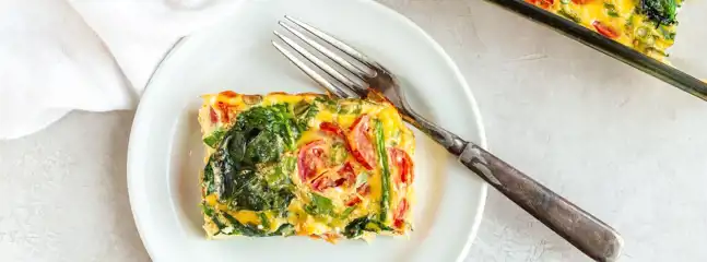 Bell Pepper And Spinach Egg Bake