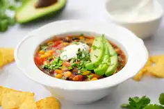 slow cooker chicken enchilada soup  - Viva Fresh Food