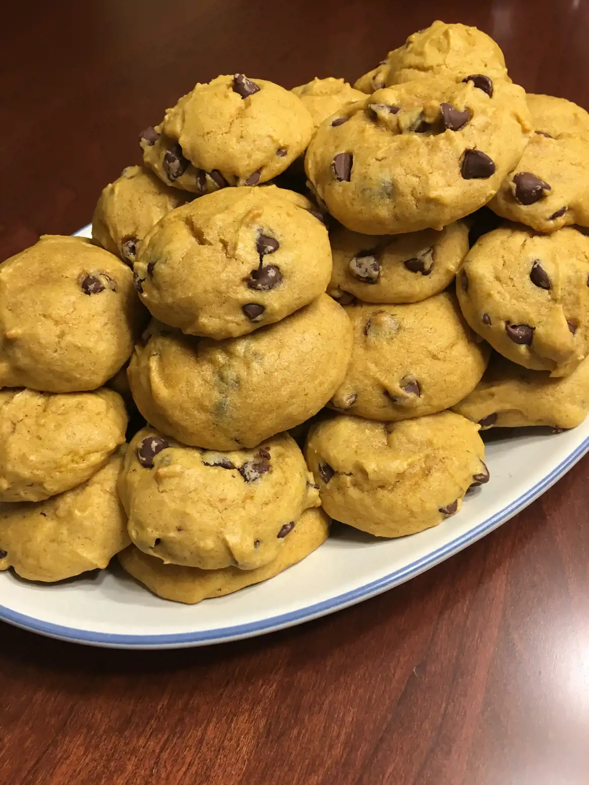 Pumpkin Chocolate Chip Cookies