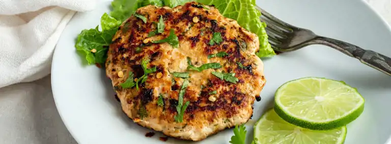 Ginger Cilantro Salmon Burgers