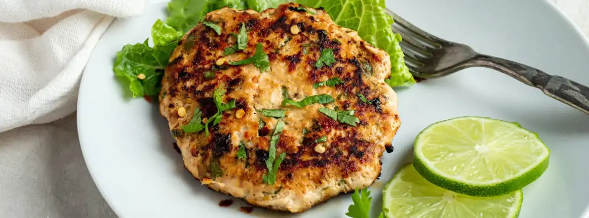 Ginger Cilantro Salmon Burgers