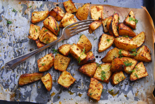 Oven Roasted Parmesan Potatoes