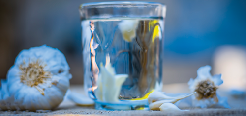 soaking the cloves in water