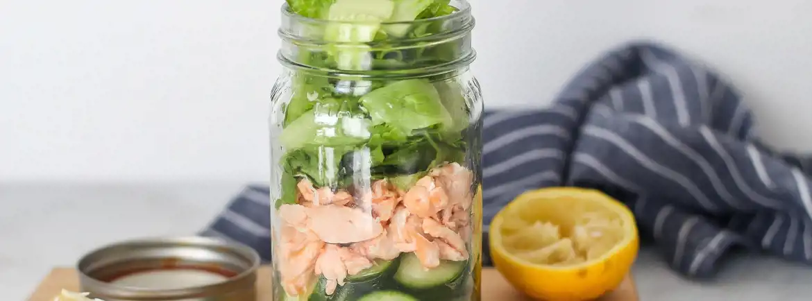 Mason Jar Salmon Salad