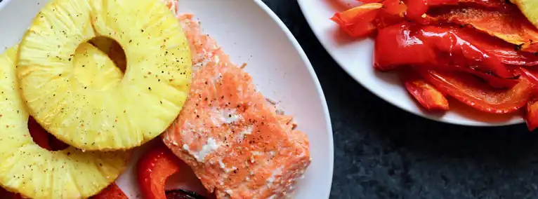 One Pan Hawaiian Salmon