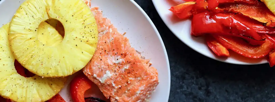 One Pan Hawaiian Salmon