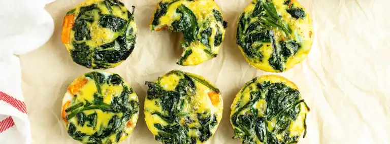 Spinach And Sweet Potato Egg Muffins