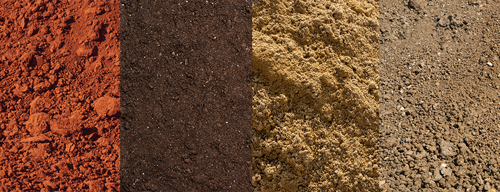 4 different types of soil