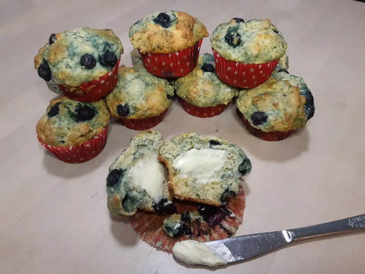 Buttermilk Blueberry Muffins