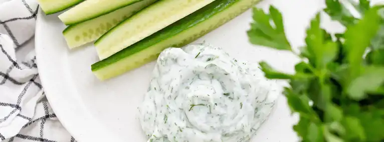Cucumber And Herbed Yogurt Dip