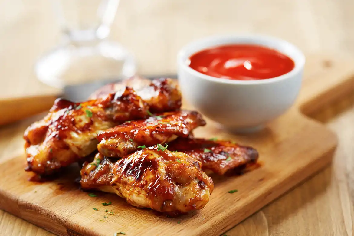 Crispy Sriracha Honey Chicken Wings