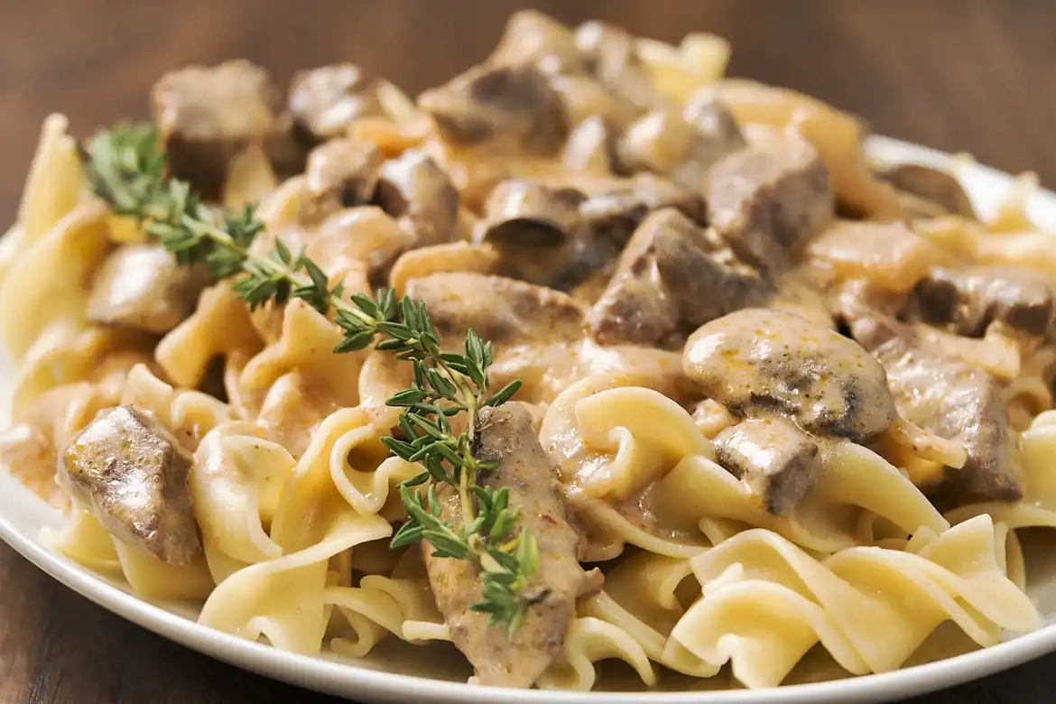 Creamy Beef Stroganoff