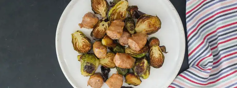 One Pan Sausage And Brussel Sprouts